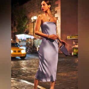 Silk Lavender Joana Dress FREE SHIPPING